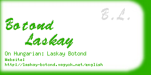 botond laskay business card